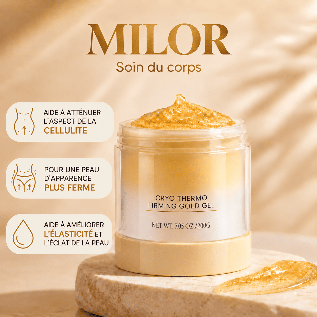 MILOR™ — Gel raffermissant à l’or
